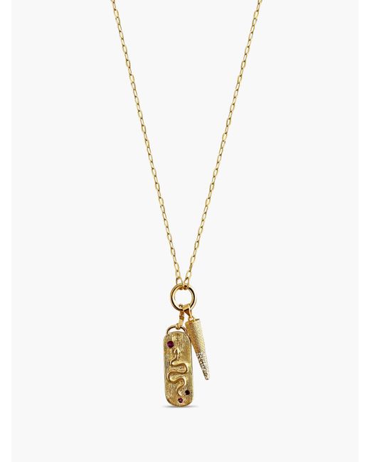 Alexie of Athens Metallic Dainty Paperclip Charm Chain