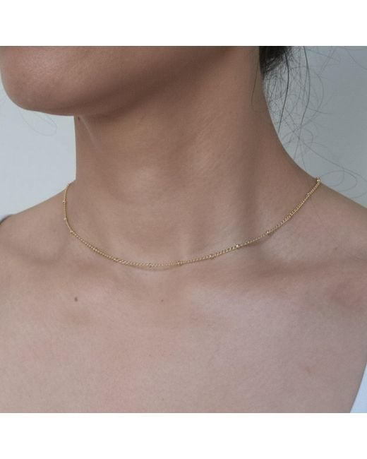 Uchi and Soto Metallic Kin Bead Necklace