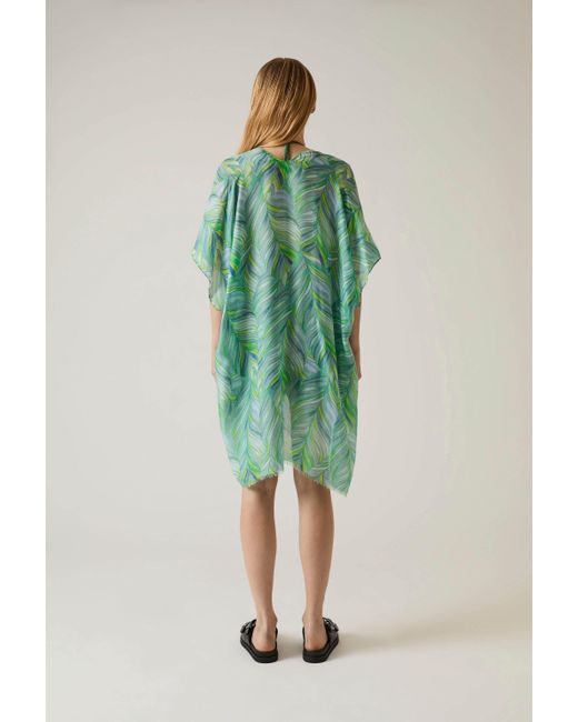 James Lakeland Green Abstract Print Kaftan