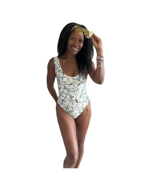 Brasini Swimwear Gray Laguna High Cut One Piece Swimsuit With Mesh Sides