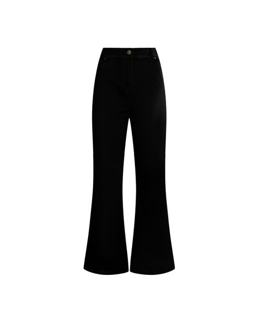 Why Mary Black Stepping Out Velvet Corduroy Pants