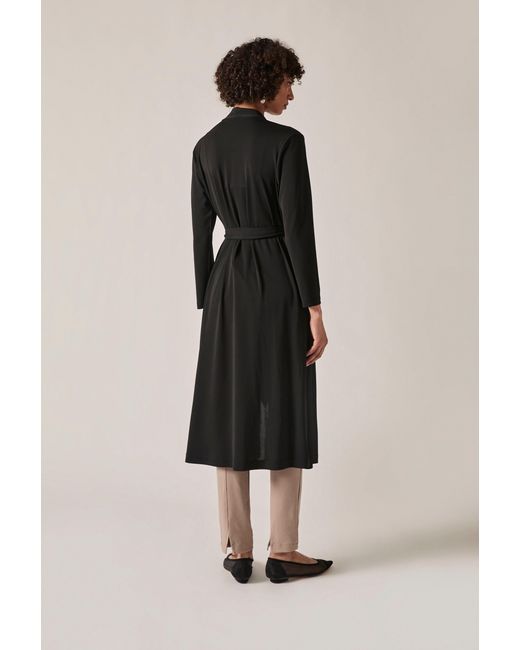 James Lakeland Black Jersey Longline Cardigan