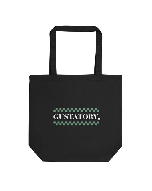 Anchor and Crew Black Gustatory Have A Good Day Recycled Cotton Tote Bag for men