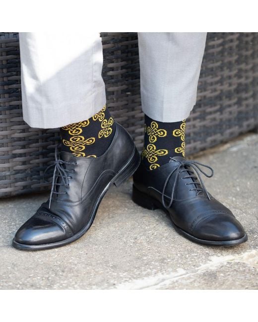 Peper Harow - Made in England Multicolor Knot Socks Bundle for men