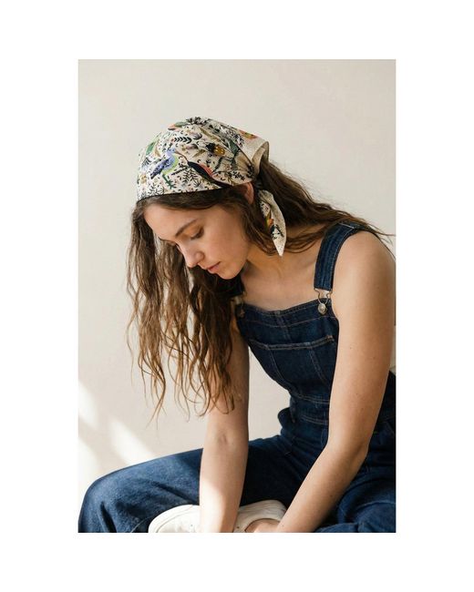 Saachi Green Aviary Botanical Oversized Bandana