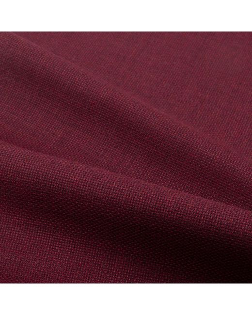 LE COLONEL Red Cabernet Italian Wool Bow Tie for men