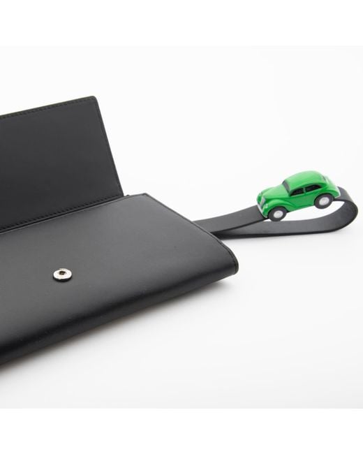 Absurde Gray Parking Leather Bifold Wallet
