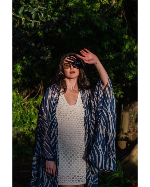 Jennafer Grace Blue Etosha Azul Kimono