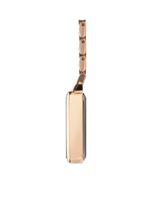 Bermuda Watch Company Metallic Annie Apple Square/ Link Bracelet Watch