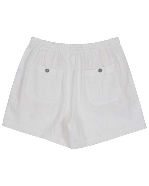 Lords of Harlech White Leanne Drawstring Short