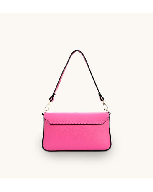Apatchy London Pink The Munro Barbie Leather Shoulder Bag