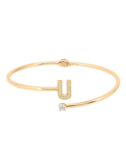 Latelita London Metallic Initial Bangle U