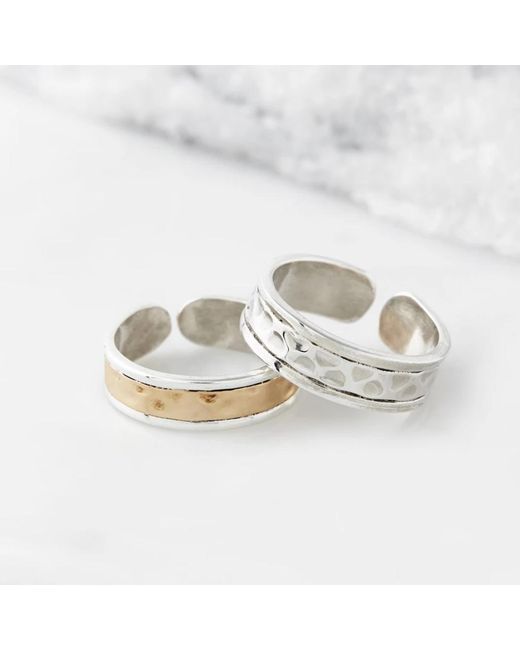 Charlotte's Web Jewellery White Karma Fortune Adjustable Midi Ring Or Toe Ring