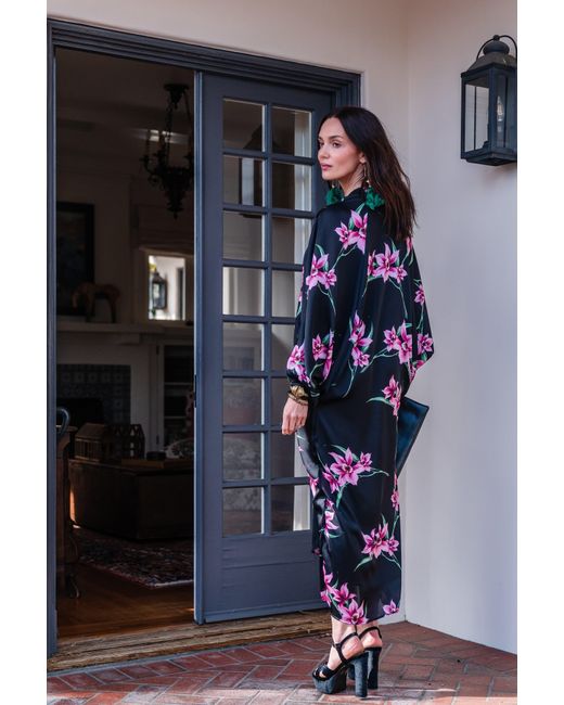 Jennafer Grace Black Delphine Deco Caftan