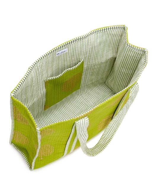 At Last Yellow Large Cotton Tote Bag