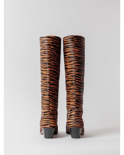 Blankens Brown The Joan High Rust Zebra