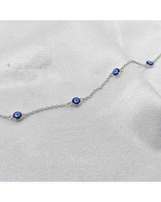 Harfi Metallic Turkish Evil Eye Charm Friendship Bracelet