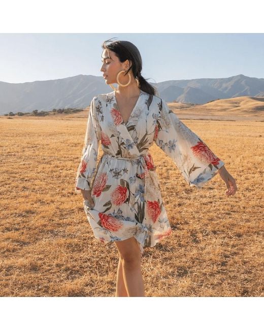 Yumi Kim Red Dream Lover Forever Yours Floral Robe