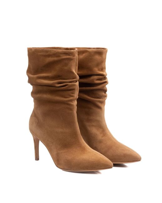 Ginissima Brown Suede Eva Boots