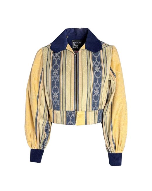 Couture to Your Door Blue Aztec Upholstery Jacket