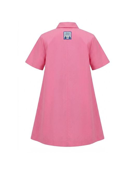 King Naked Pink Another Dimension Shirt Dress
