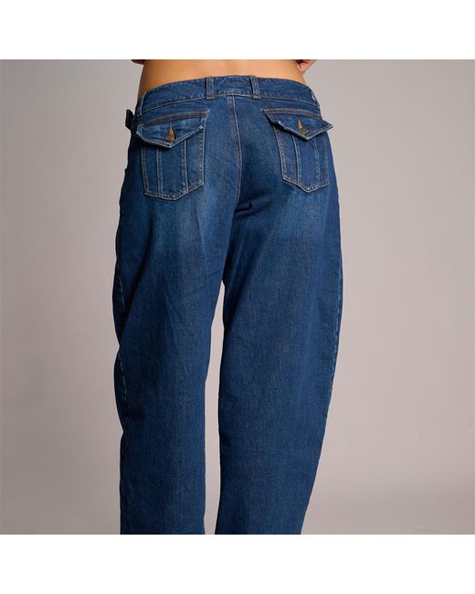 Love and Nostalgia Blue Bob Barrel Leg Jean