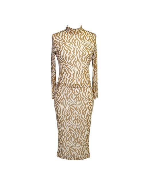 Jennafer Grace Natural Lucy Pencil Skirt