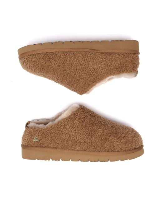 EverAu Australia Brown Snipe Plush Ankle Slippers