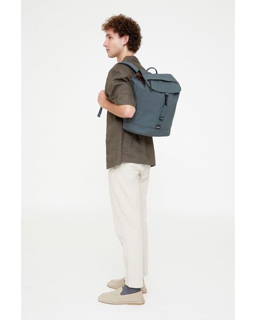 Lefrik Gray Kaut Backpack Leaf for men
