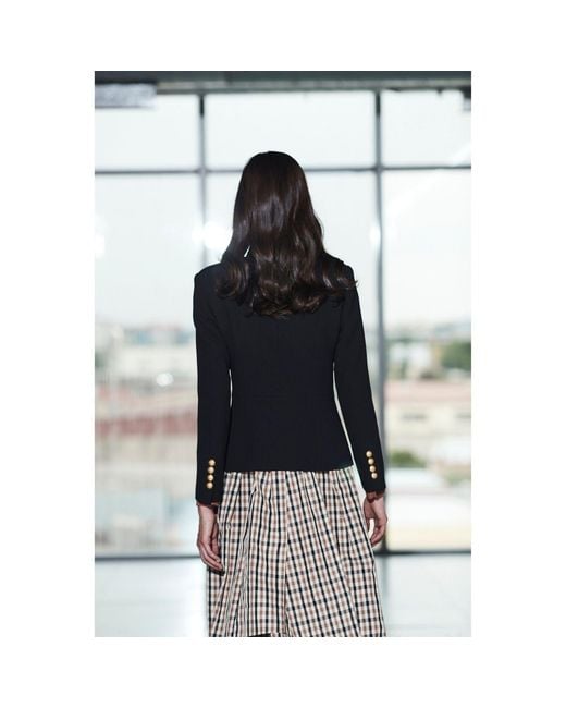 The Extreme Collection Black Blazer With Hussar Embroidery