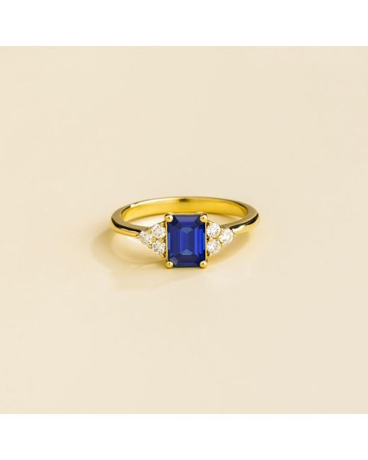 Juvetti Blue Chateau Ring Sapphire & Diamonds