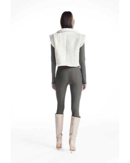 No'design White Neutrals Oversize Teddy Vest