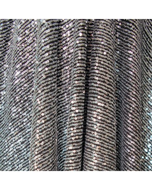 Jennafer Grace Gray Gunmetal Sequin Caftan Kaftan Dress
