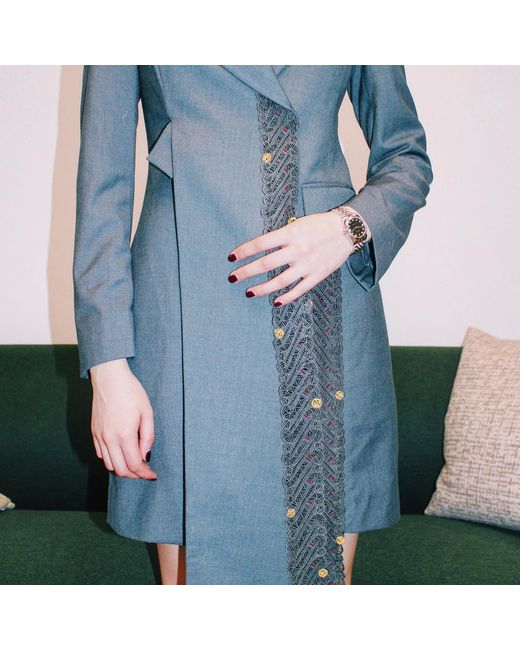 Boutique Kaotique Black Indonesian Style Blazer Dress