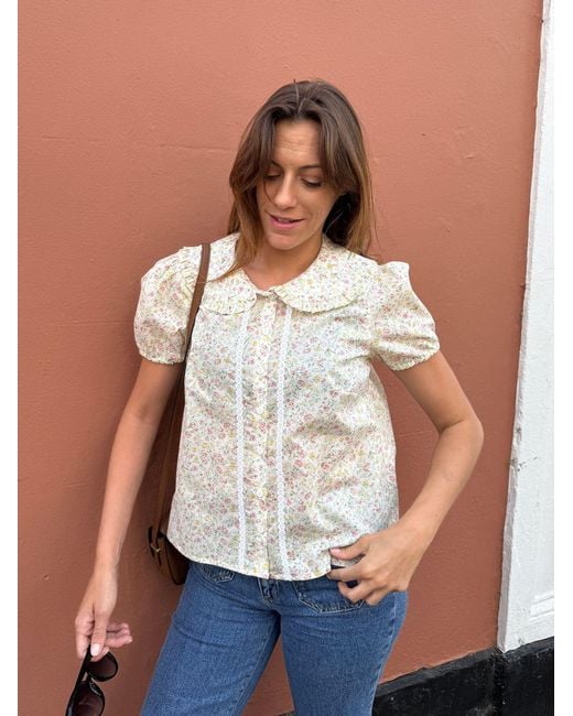 The Well Worn White The Luna Blouse – Primrose