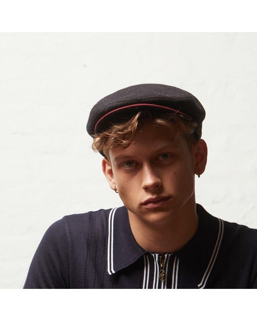 Dasmarca Hats Black Tailor Ukranian Tweed Wool Cap For for men