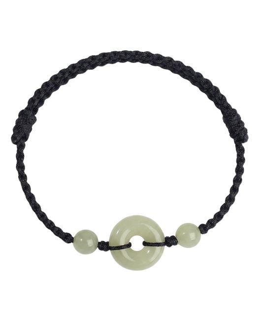 seree White Baby Collection Peace Buckle Woven Baby Bracelet Anklet