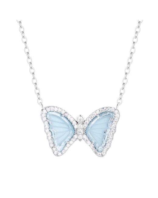KAMARIA Blue Mini Butterfly Necklace