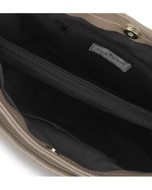Apatchy London Gray Neutrals The Harriet Mink Leather Bag
