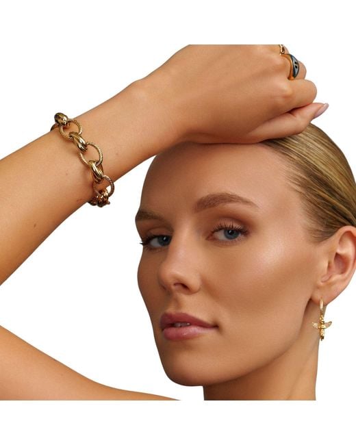 Nialaya Metallic Mixed Link Bracelet