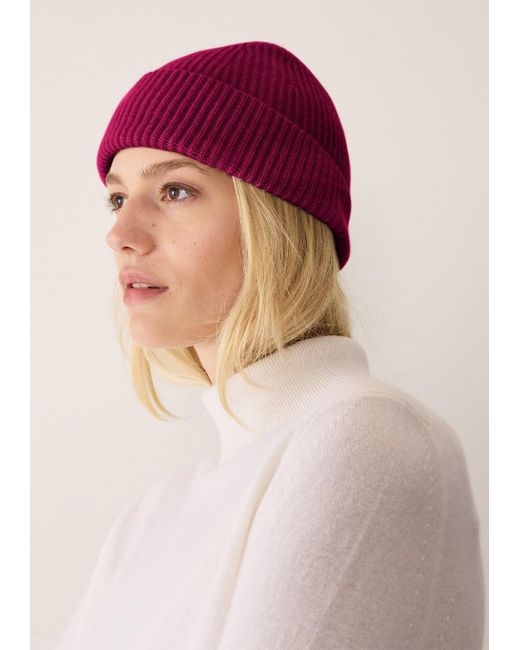Loop Cashmere Red Cashmere Beanie