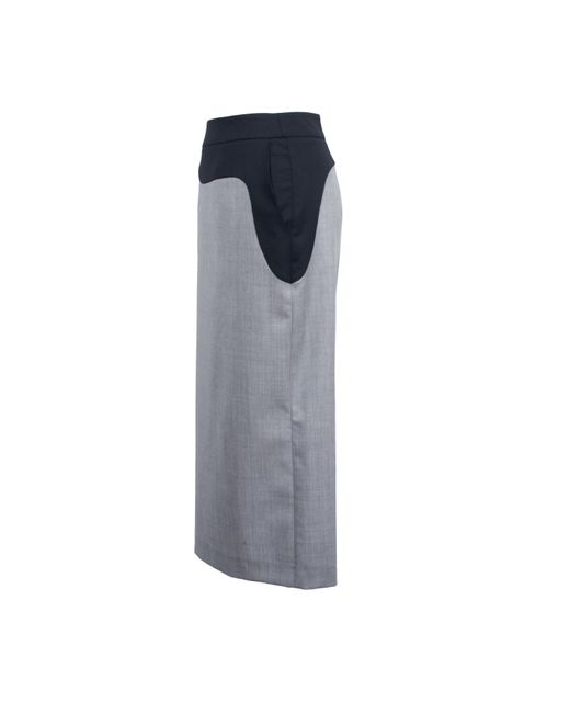 Laura Daili Gray Midi Skirt