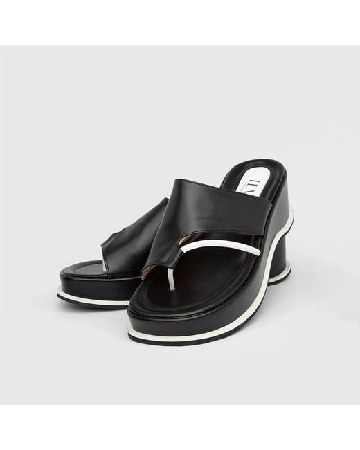Ilvi Black Masal Leather Slide