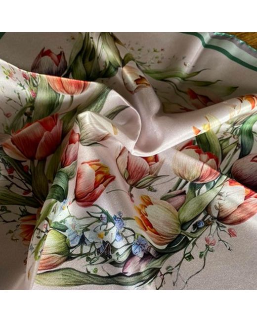 Ralufineart Metallic Tulips Reverie Scarf