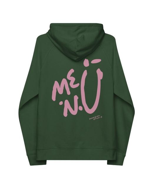 Anchor and Crew Green Bottle Twelve Me.N.U Editions Organic Cotton Hoodie