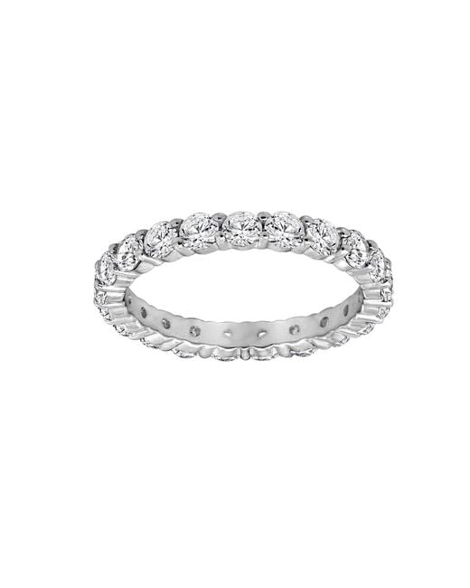 Diamonbliss Metallic Two And Half Carats Round Eternity Ring