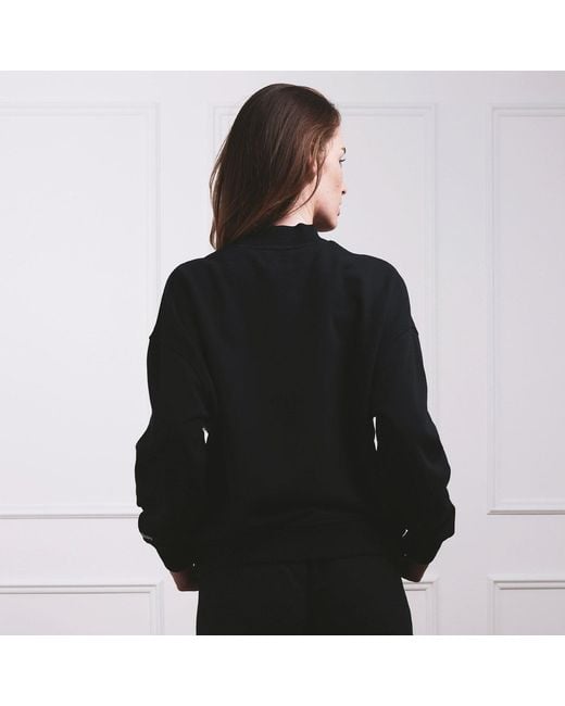 VLD Black Westwood Va Script Mockneck Sweatshirt