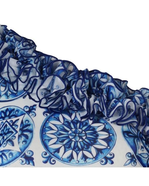 Nur Karaata Blue Alexis Bleu Blanc Swimsuit