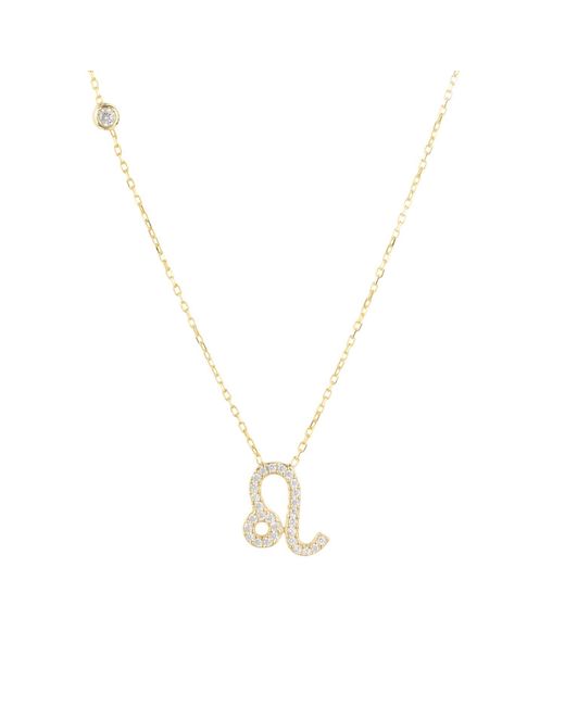 Latelita London Metallic Zodiac Star Sign Pendant Necklace Leo