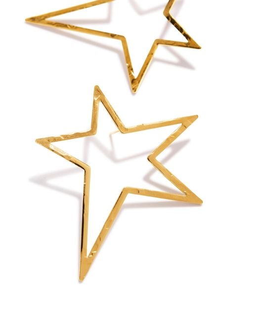 Jaredjamin Metallic Shooting Star Dust Post Earrings